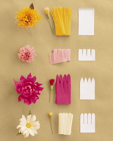 Virágszerkezetek és hullámpapír kézművesség