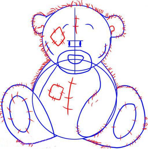 Hogyan rajzoljunk egy medvecut, példákat