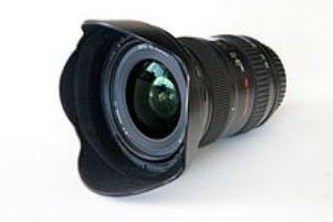 Széles látószögű Canon objektív: választás